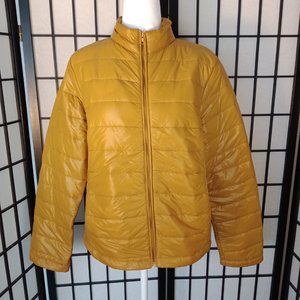 AMBIANCE Women's Lightweight Quilted Style Zipper Jacket Size Large